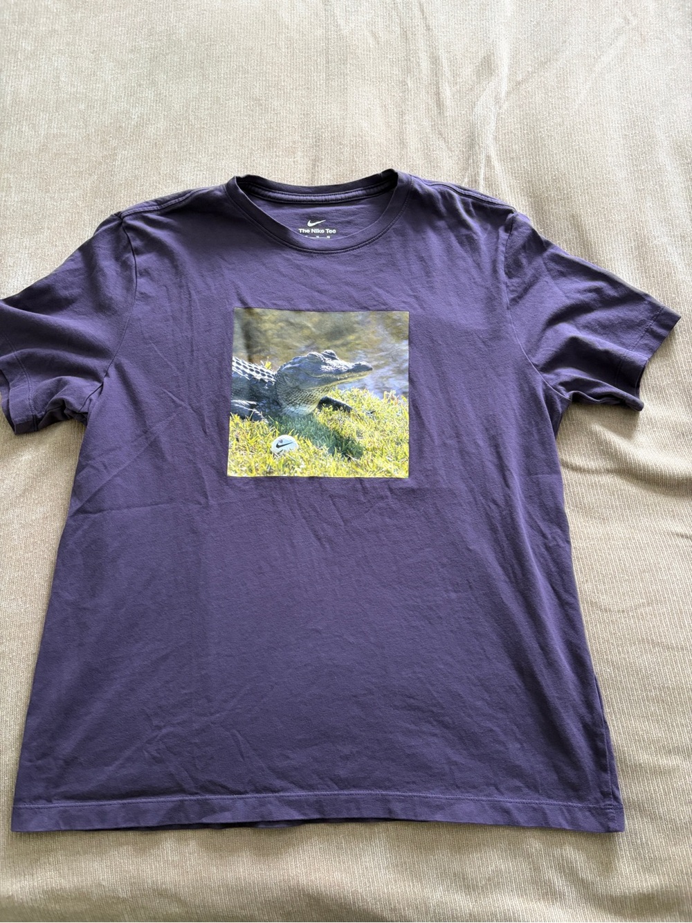 Nike Men’s Golf Purple Short-Sleeve Alligator Graphic Tee
